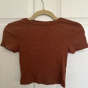 Studio Sunday - Dark Brown Crop Top